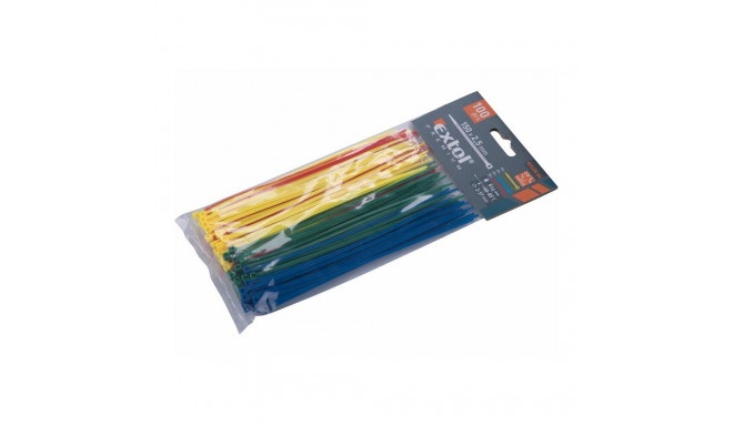 Extol Premium Cable tie 2.5x150mm /100pcs/ - 4 colors