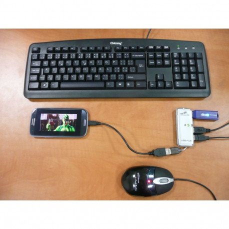 PremiumCord USB adapter cable USB A/female+USB A/male - Micro USB/male OTG