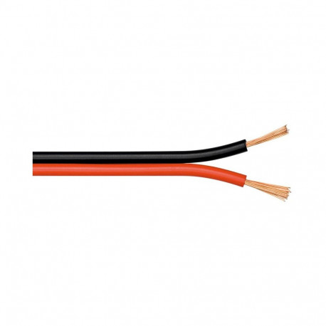 PremiumCord Twin wire black/red-black 2x0,35mm2   1m