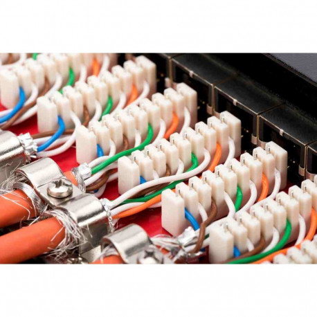 DIGITUS Desktop Patch panel, Cat6A 12xSTP RJ45, 1U