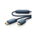 ClickTronic HQ OFC cable DisplayPort - HDMI type A, gold plated, 3D, M/M, 1m