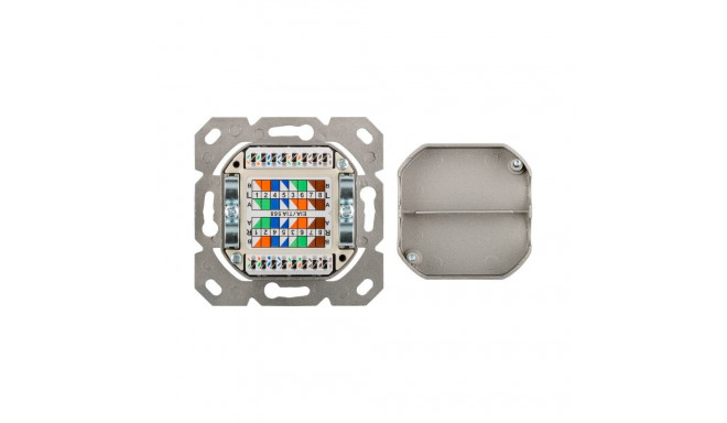 CAT 6a Class EA network outlet, shielded, flush/surface mount