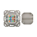 CAT 6a Class EA network outlet, shielded, flush mount