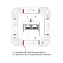 CAT 6a Class EA network outlet, shielded, flush/surface mount