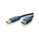 ClickTronic HQ OFC extension USB3.0 cable, A-A, gold plated, 3m