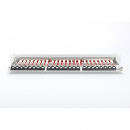 DIGITUS Patch panel, Cat6A 19" 24xSTP RJ45, 1U