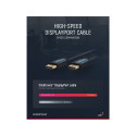 ClickTronic HQ OFC cable DisplayPort, gold plated, 3D, 10m