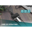 DIGITUS USB 2.0 4-Port Hub with power 5V/2A black