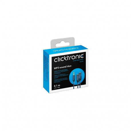 ClickTronic HQ OFC Y adapter Jack 3,5mm - Jack 3,5mm stereo, M/F, 10cm