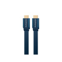 ClickTronic HQ OFC cable HDMI male  HDMI male, gold plated, HDMI High Speed with Ethernet, flat, 3