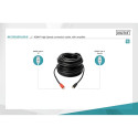DIGITUS HDMI 3D connection cable, with amplifier, Type A 40.00m, CU, AWG24, 2x shielded, M/M, UL, go