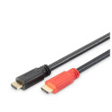 DIGITUS HDMI 3D connection cable, with amplifier, Type A 20.00m, CU, AWG28, 2x shielded, M/M, UL, go