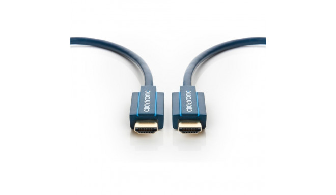 ClickTronic HQ OFC cable HDMI male  HDMI male, gold plated, HDMI High Speed with Ethernet, 3D, 0.5