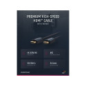 ClickTronic HQ OFC cable HDMI male  HDMI male, gold plated, HDMI High Speed with Ethernet, 3D, 1m