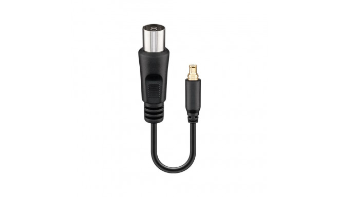 PremiumCord Coaxial connector, flexible 10cm coaxial (IEC) jack  MCX plug
