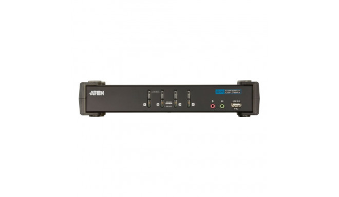 ATEN 4-port DVI KVMP USB, 2port USB HUB, audio, 1.2m cables
