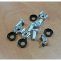 PremiumCord Montage set,50xM6 Screws, 50xM6 Nuts, 50xM6 Washers