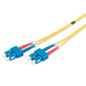 DIGITUS Fiber Optic Patch Cord, SC to SC Singlemode 09/125 µ, Duplex Length 2m