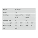 DIGITUS Fiber Optic Patch Cord, LC to SC Singlemode 09/125 µ, Duplex Length 3m