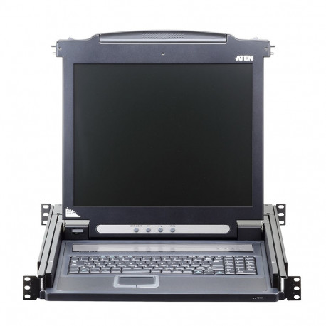ATEN console, 17" LCD, rack 19", keyboard, touchpad