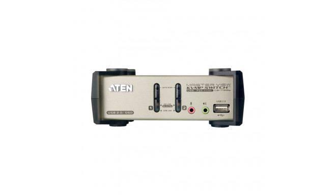ATEN 2-port KVMP USB+PS/2, usb hub, audio, 1.2m cables