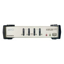 ATEN 4-port KVMP USB+PS/2, usb hub, audio, OSD, 1.2m cables