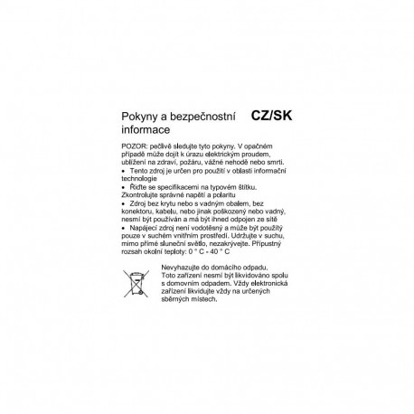 Power adapter 230V / 24V / 1A DC