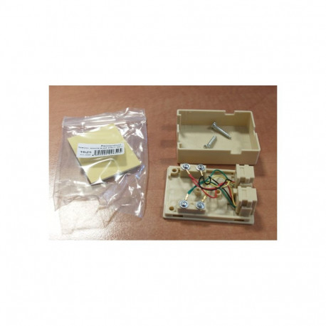 Telephone outlet on wall 2xRJ11 adhesive strip
