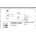 Outlet 2xRJ45 flush, STP Cat5e Shielded
