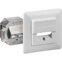 Outlet 2xRJ45 flush, STP Cat5e Shielded
