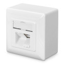 DIGITUS Professional CAT 6, Class E, wall outlet, shielded, surface mount