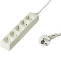 PremiumCord Extension power cord 230V 2m 5 outlets