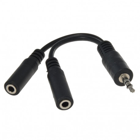 PremiumCord Cable coupler 3,5 Jack M - 2xF 10cm