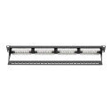 DIGITUS Patch panel, CAT6,19",16xUTP RJ45,black