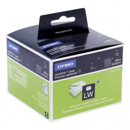 DYMO Sildid 36 x 89 mm / läbipaistev (99013 / S0722410)