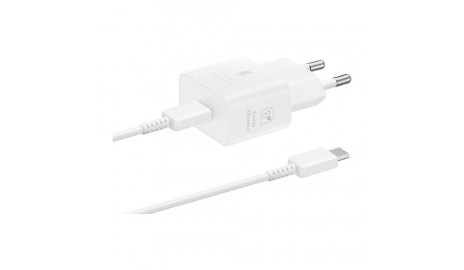 Samsung 25W Power Adapter Type-C (with cable) White