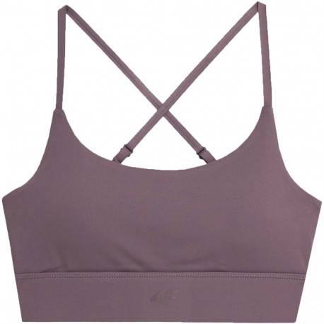 Stanik sportowy 4F F079 fioletowy 4FAW23USBAF079 82S XL