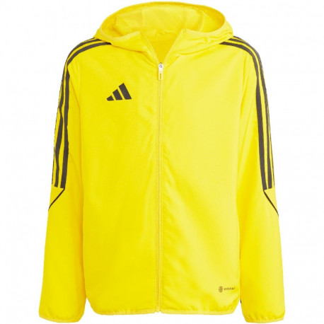 Kurtka dla dzieci adidas Tiro 23 League Windbreaker żółta IA1622 152cm