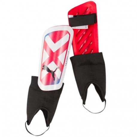 Ochraniacze piłkarskie Puma Ultra Light Ankle czerwono-białe 30874 05 L