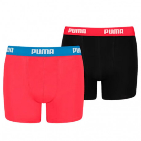 Bokserki dla dzieci Puma Basic Boxer 2P czerwone, czarne 935454 04 128cm