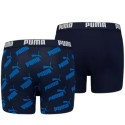 Bokserki dla dzieci Puma Basic Boxer 2P granatowe, czarne 935526 02 128cm