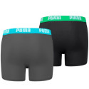 Bokserki dla dzieci Puma Basic Boxer 2P czarne, szare 935454 01 128cm