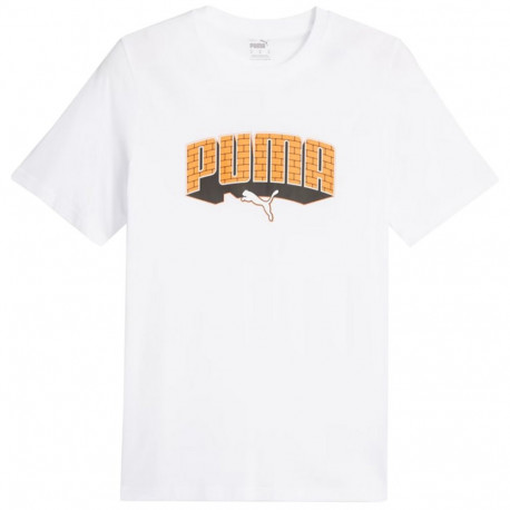 Koszulka męska Puma Graphics Hip Hop Tee biała 677189 02 M