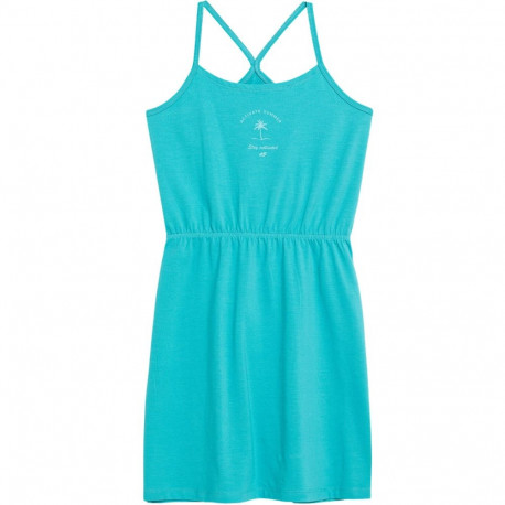 Sukienka dla dziewczynki 4F F026 morska zieleń 4FJSS23TDREF026 46S 158cm