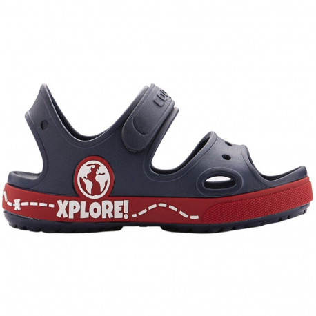 Sandały dla dzieci Coqui Yogi granatowo-czerwone 8861-407-2109A 22-23