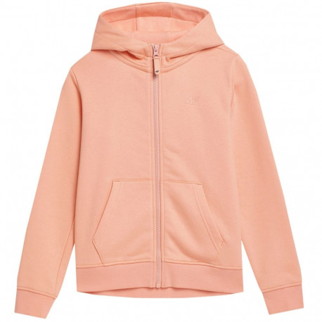 Bluza dla dziewczynki 4F pudrowy koral 4FJSS23TSWSF216 65S 164cm