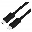Platinet kaabel USB-C - USB-C 5A 100W 2m, must (45579) (avatud pakend)