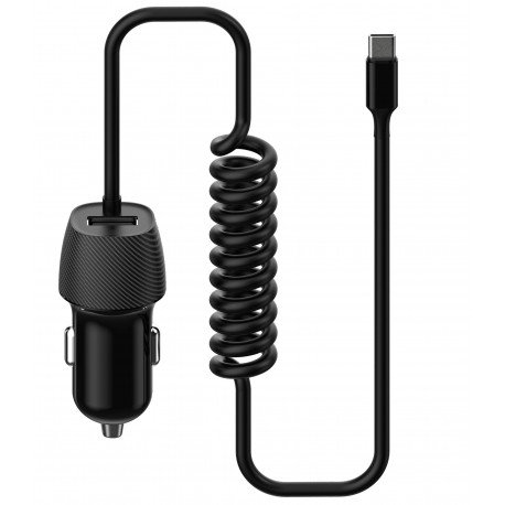 Platinet car charger 3.4A USB-A + USB-C (45483) (open package)