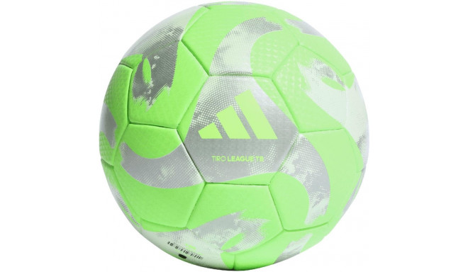 Piłka nożna adidas Tiro League Thermally Bonded zielono-szara HZ1296 4