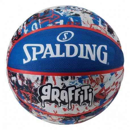 Piłka koszykowa Spalding Graffiti niebiesko-czerwona 84377Z 7